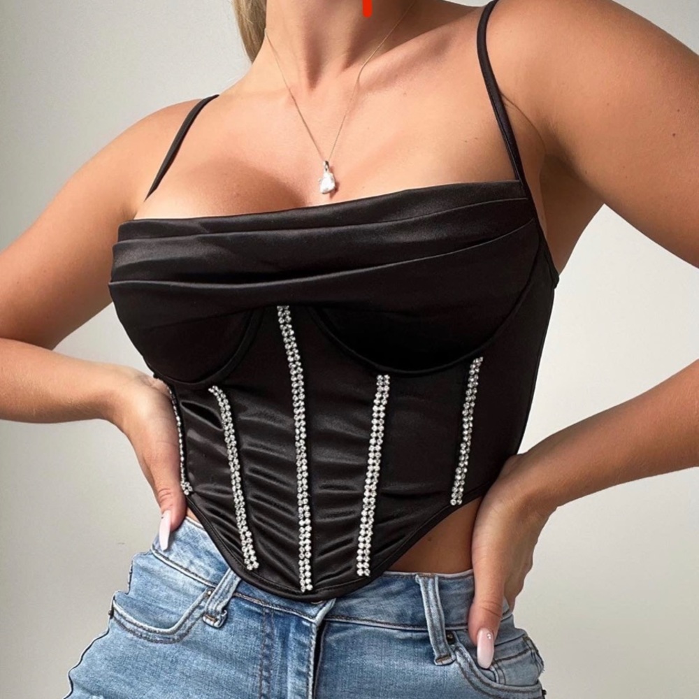 Jade Corset Top Black
